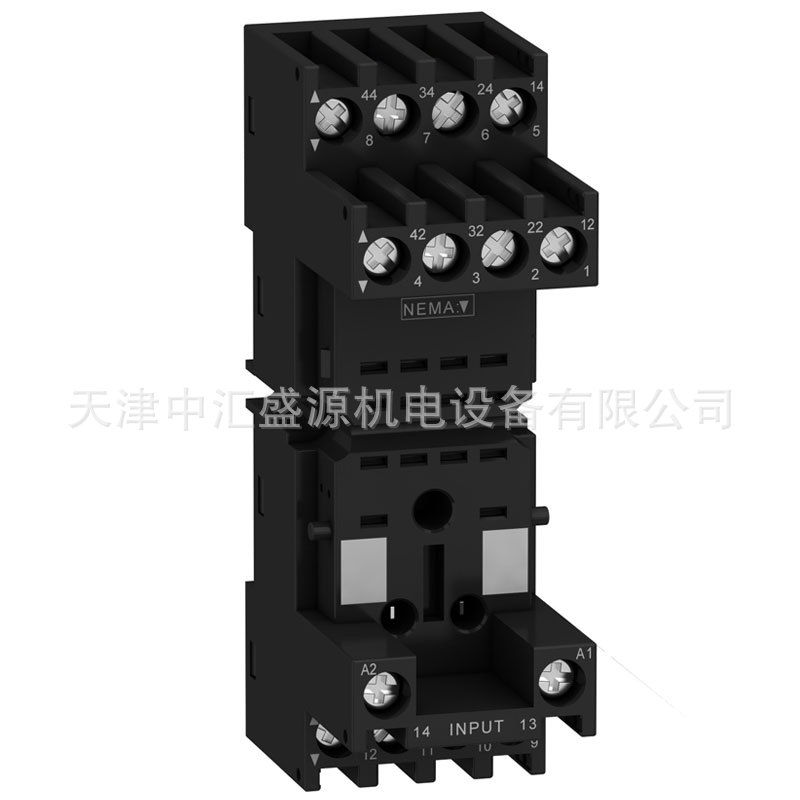 RXZE2M114M底座施耐德RXM2/4中间继电器底座10A混合式继电器基座