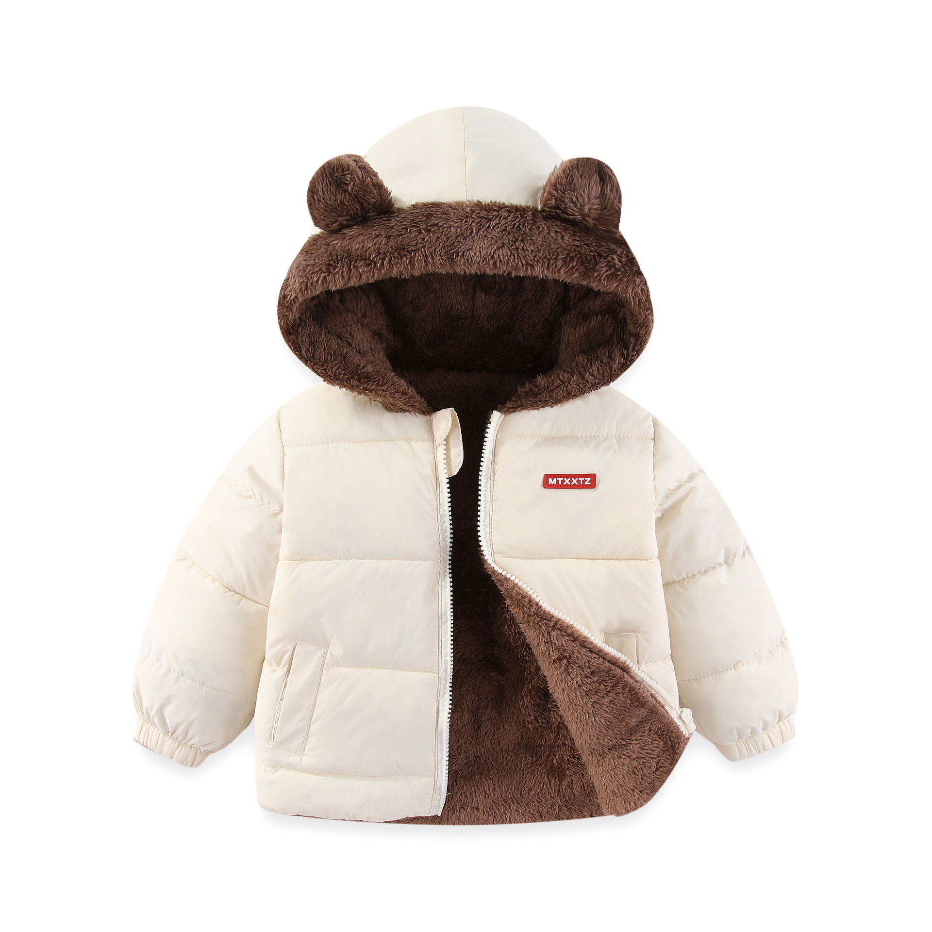Nuevo niño chaqueta de algodón de cordero de cachemira niño chaqueta de algodón de pluma niñas chaqueta de algodón bebé grueso chaqueta de ropa infantil al por mayor