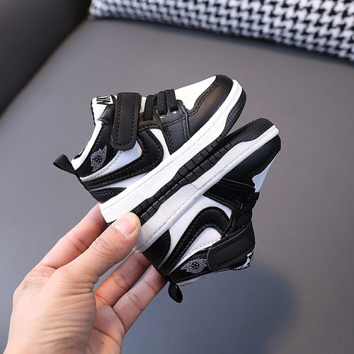 Boys mid-top sneakers  spring and autumn new children's single shoes children's baby sneakers girls' shoes small white shoes