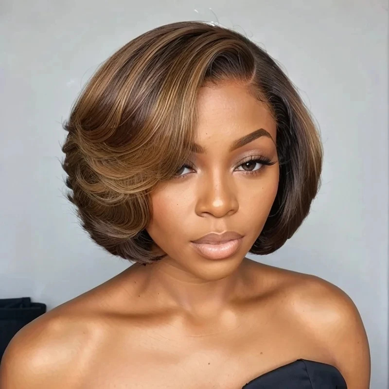 180g Weight Full Head Wigs Wig & Hair Extension Type Wigs Wig Accessories Short Straight Hair Wig Hairstyle Real Hair Hair Material Casual, Street Occasion Women's Gender Elegant, Simple Style Style Women's Elegant Simple Style Casual Street Real Hair Short Straight Hair Wigs 2