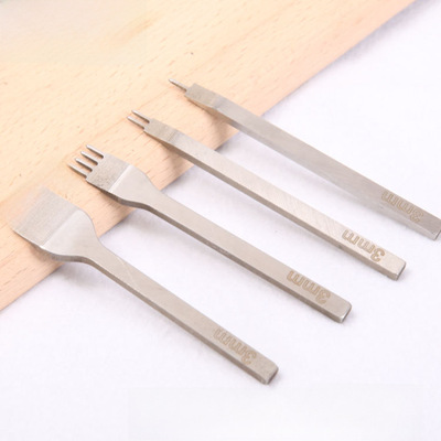 Lingzhe Diy кожаный удар с кожаным ударом с высоким содержанием белой стальной бриллиантовой резки кожа Punch Punch 3 мм/4 мм
