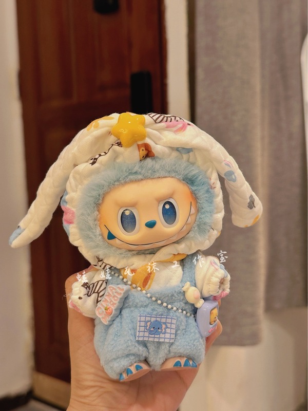 洋服のみ】17CM ラブブ人形服キーホルダー LABUBU 服 かわいいクマ パジャマ 3点セット|undefined