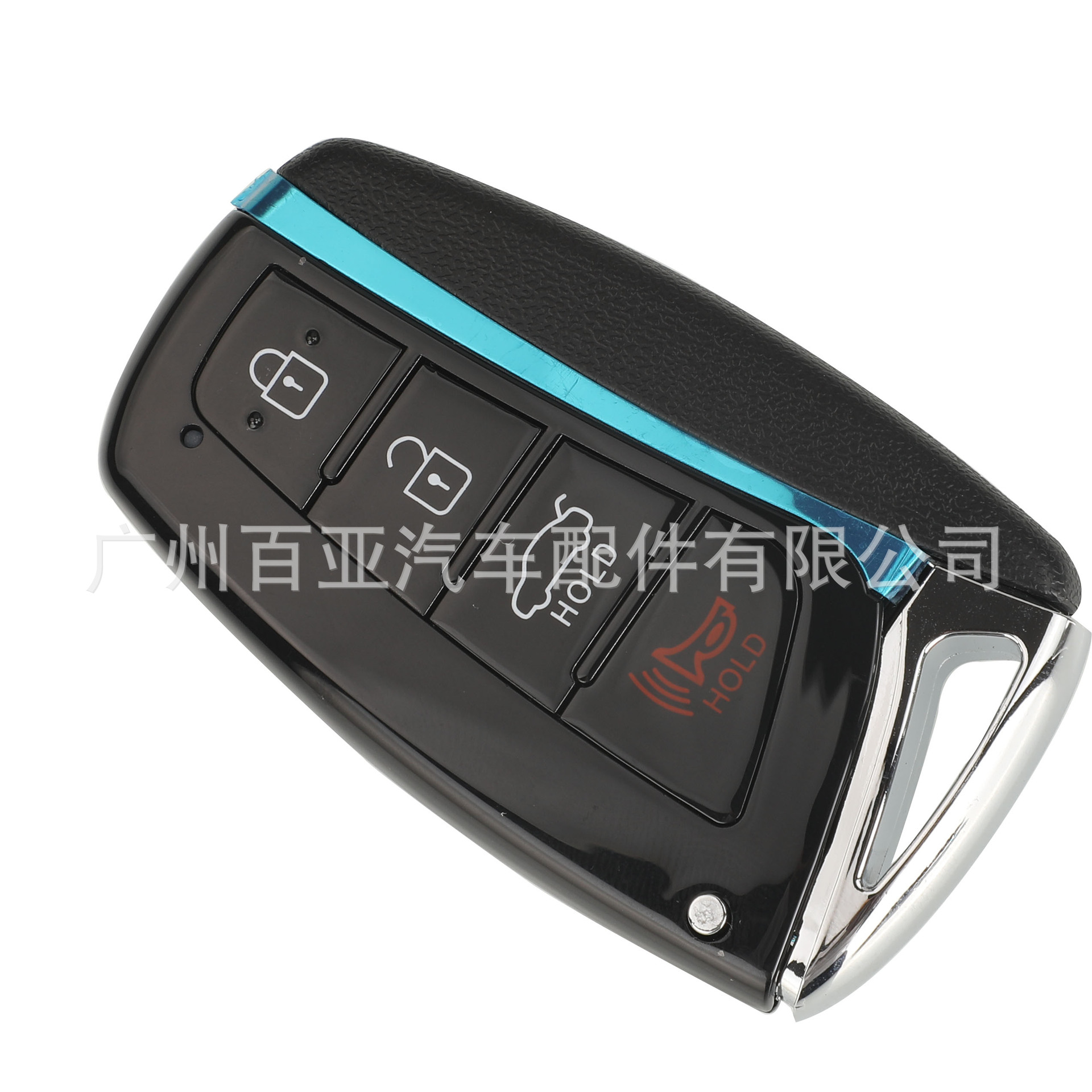 Suitable for Hyundai 3-Key 4-Key Santa Fe Smart Card Remote Car Key Shell Replacement Shell, Please Pay Attention to the Inside