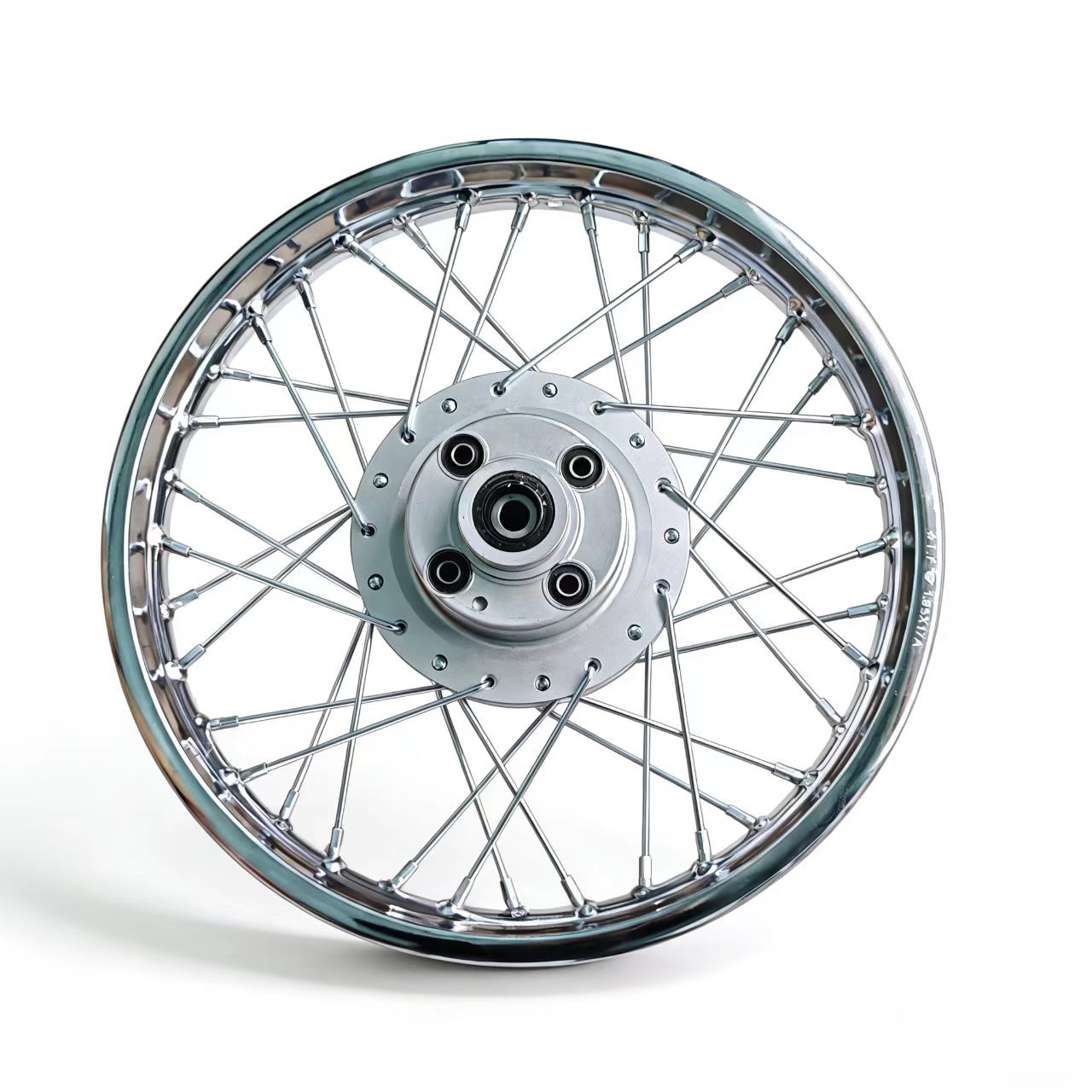 Motorcycle Wheel Hub Wy125-A Happy Men's Cg King 125 Front and Rear Steel Rim Assembly Retro Modified Wheel Assembly