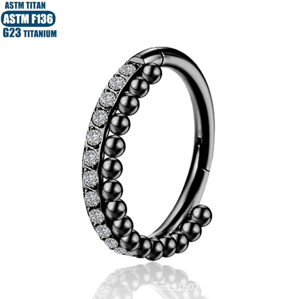 Silver pointed spike labret stud material detail