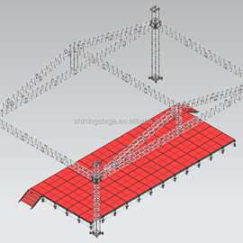 舞台桁架铝合金升降舞台板，可选红色、黑色价格实惠、厂家直销
