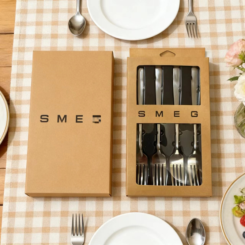 Smeg 316 Stainless Steel Cutlery Set with Spoons and Forks, High-End Tableware Set