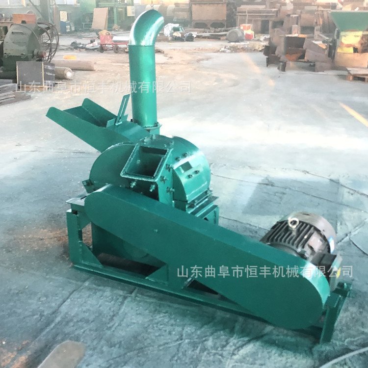 废旧木料边角料锯末机 原林树枝木块破碎机 20公分圆木菇木粉碎机