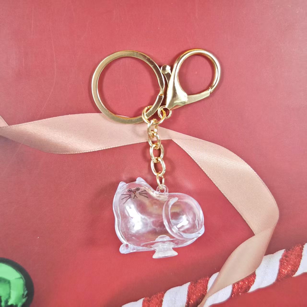 Caja de Almacenamiento Transparente para Pelo de Gato, Popular Transfronterizo, Cápsula para Guardar Pelo de Gato, Bolsa Conmemorativa, Llavero, Colgante para el Cuidado del Gato