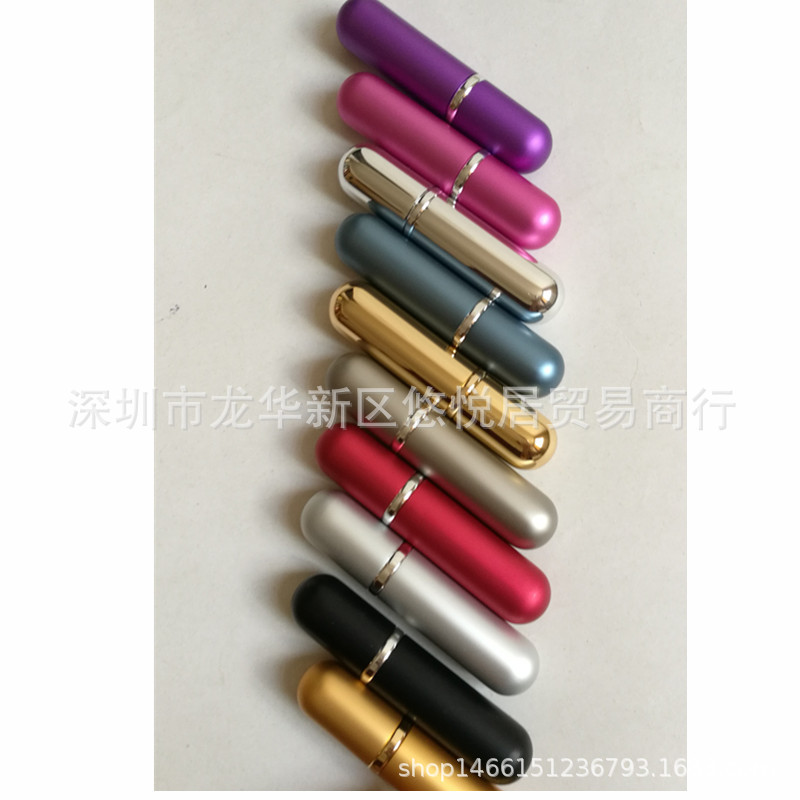 随机颜色5ml香水分装瓶玻璃便携旅行平头分装樽小样口喷雾空瓶子