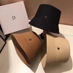 フランス式の優雅なアルファベットの漁師の帽子の女性の春の夏の高級感の日よけの草はバケツの帽子を編みます。