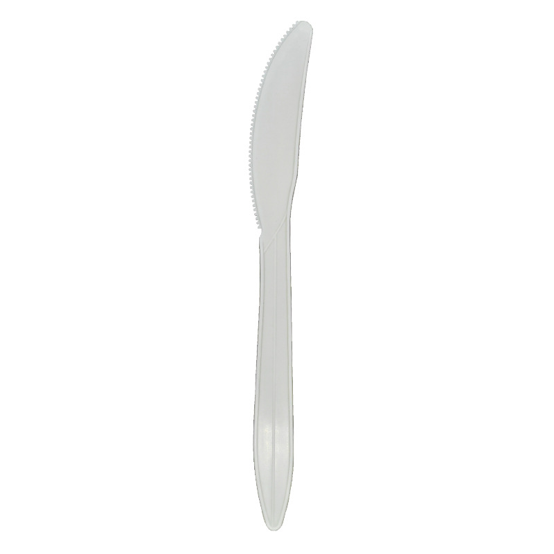 cubiertos degradables desechables de grado alimenticio 6 - 8 pulgadas cuchillos y tenedores cucharas serie de comida occidental para llevar fábrica de restaurantes