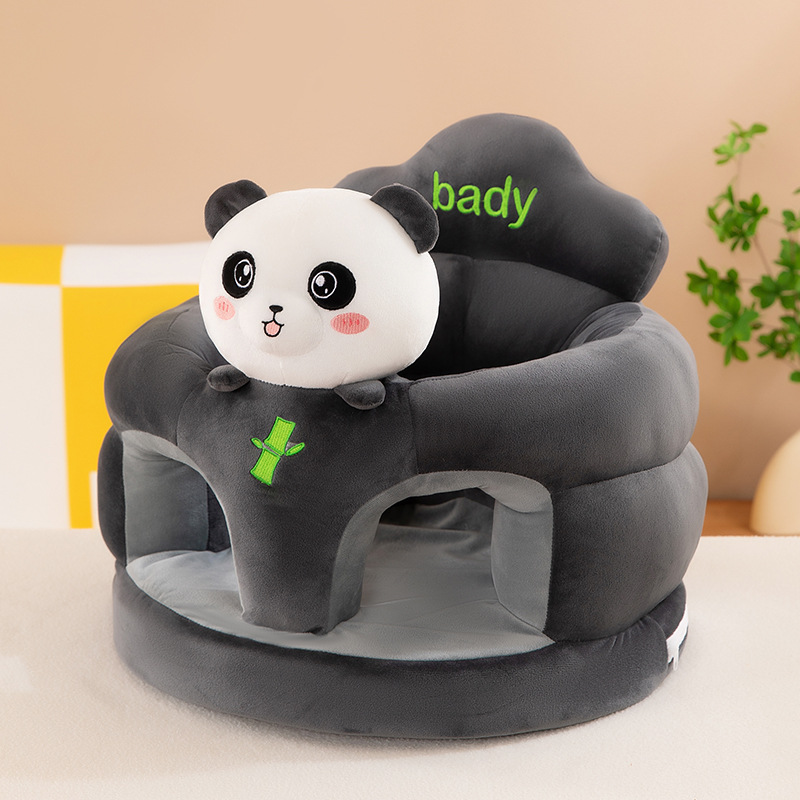 Asiento de bebé anti-caída juguetes de peluche anti-rollback dibujos animados bebé aprendiendo a sentarse en un pequeño sofá al por mayor artefactos mágicos para niños