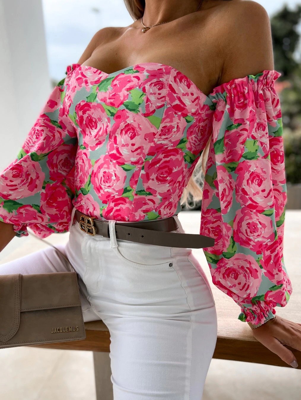 Women's Bandeau Long Sleeve Blouses Printing Fashion Printing display picture 44