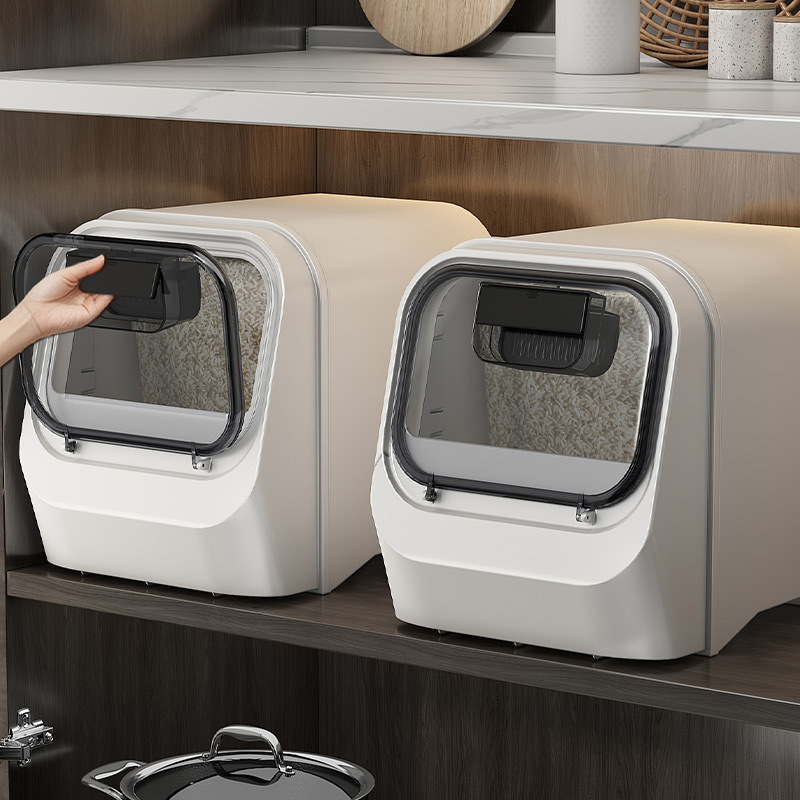 New Style Rice Storage Container for Home Use, Insect-Proof and Moisture-Proof Storage Bin for Grains, Rice, Flour, Food-Grade Sealed Container New Style Rice Storage Container for Home Use, Insect-Proof and Moisture-Proof Storage Bin for Grains, Rice, Flour, Food-Grade Sealed Container