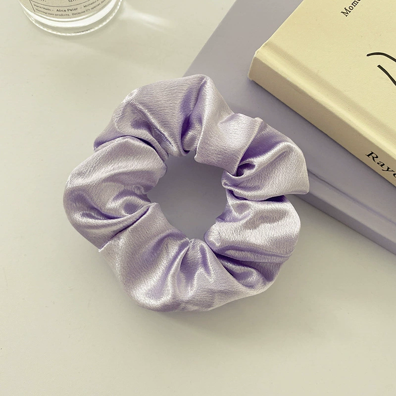 Ponytail Scrunchie Hair Rope, Satin French-Style, Simple Elegant Hair Accessory