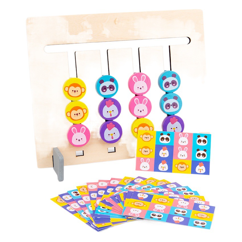 Juego de mesa de educación temprana de madera image 1