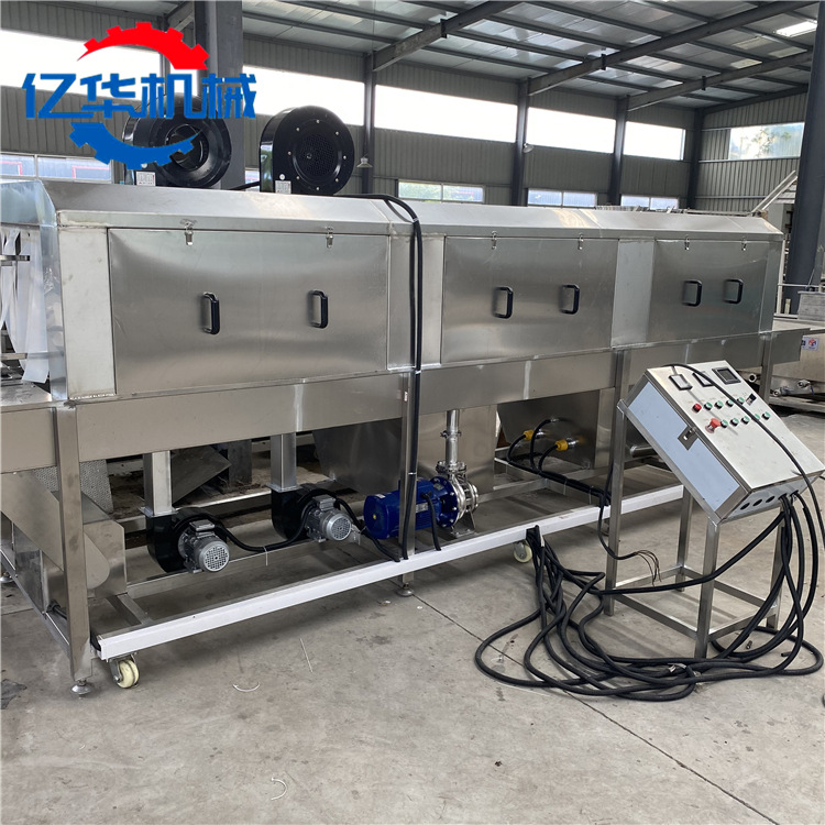 亿华蔬菜筐子清洗机 隧道式周转筐清洗设备 不锈钢洗筐机源头厂家