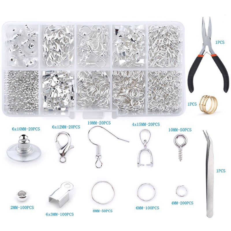 Cross-border direct supply Amazon hot new diy jewelry making accessories material bag with tools jewelry accessories