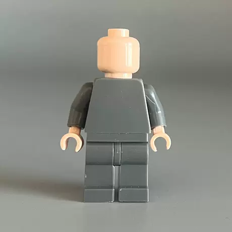 Body minifigure-dark gray upper and lower dark gray