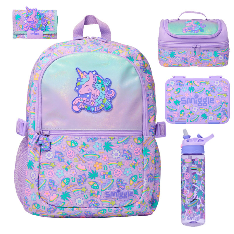 Australia smiggle mochila escolar para estudiantes de primaria y secundaria mochila para niños de gran capacidad bolsa de ocio al aire libre nuevo producto