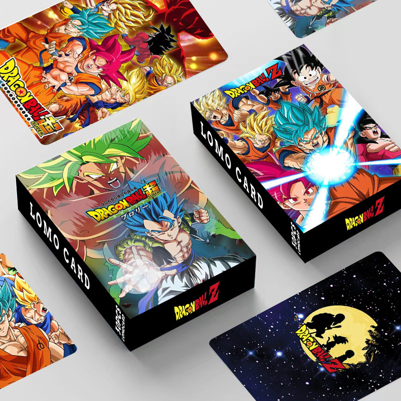 Animation Peripheral Dragon Ball Double-sided 30 Small Cards LOMO Card Photo Card Greeting Card Boxed Small Cards