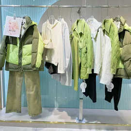 25冬款无涩一诺时尚简约风羽绒服风衣外套上衣裤裙实体店直播尾货