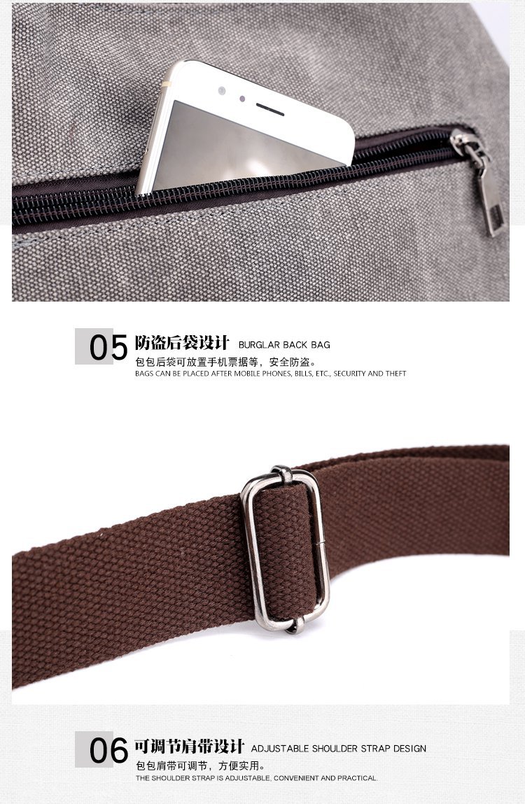 New casual canvas European and American women's single-shoulder bag, solid color trendy women's bag and handbag, cross-border one-piece consignment worldwide undefined