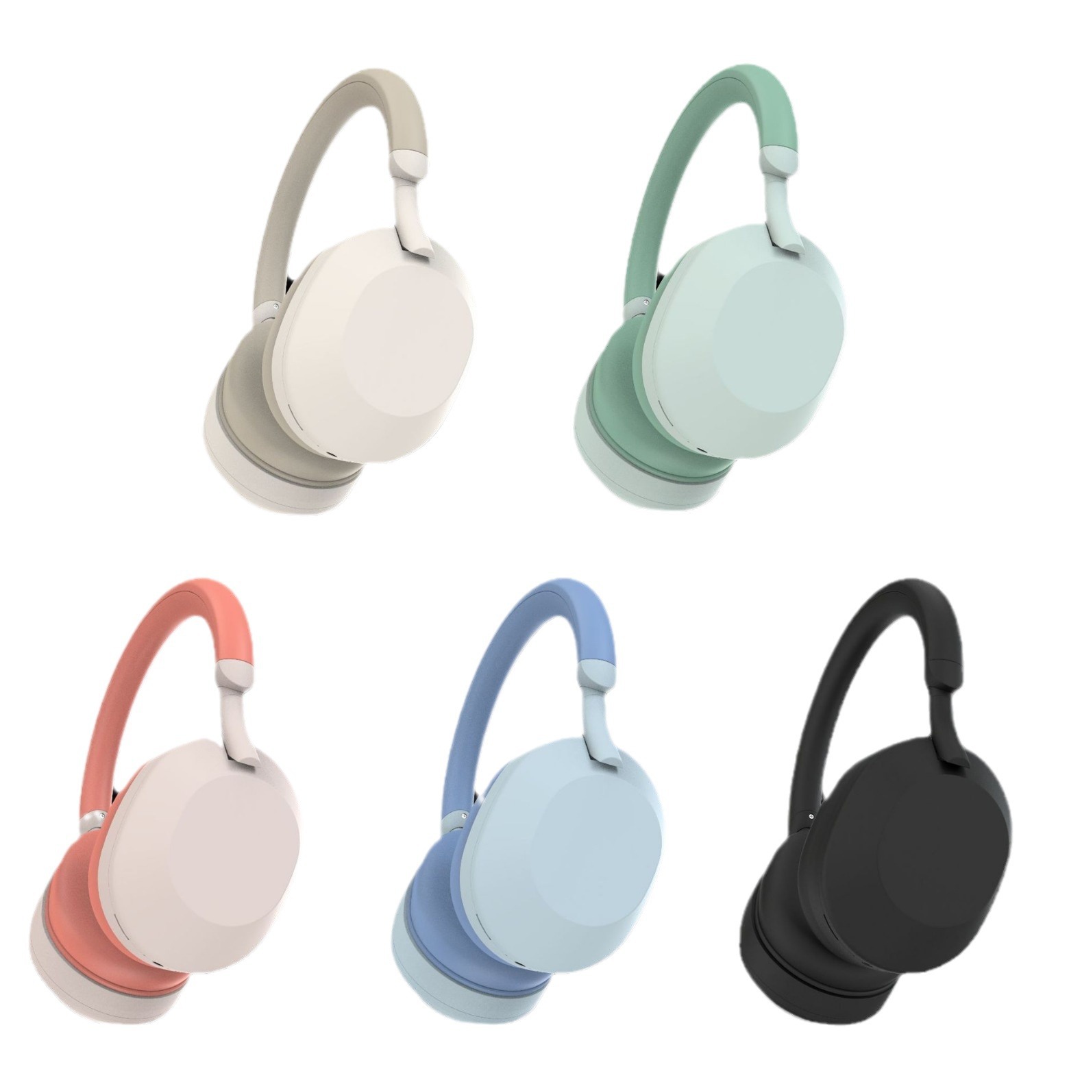 Nuevos auriculares Bluetooth auriculares Macaron contraste de color música estéreo tarjeta inalámbrica auriculares Bluetooth al por mayor