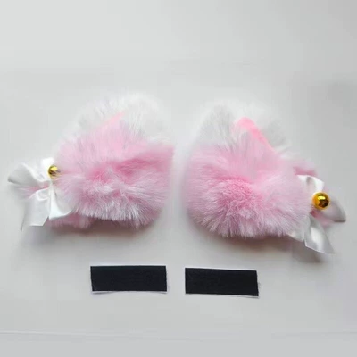 and Cat Ears, Gradient Color | Motosiklet dəbilqələri - pinkwhite