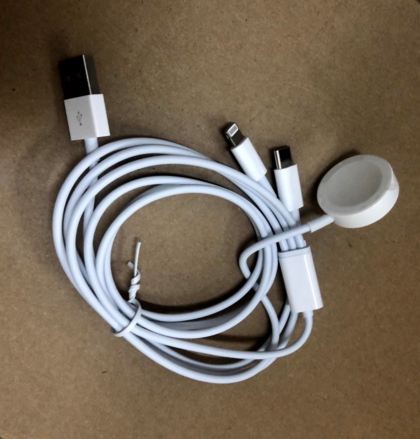 Akıllı Saat Şarj Kablosu Manyetik Emişli Üçü Bir Arada Apple iPhone iWatch Saat Uyumlu Bir-üçe Kablosuz Şarj Veri Kablosu