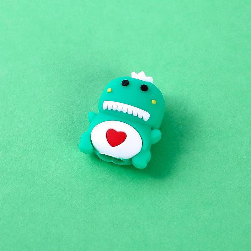 Protector de cable de datos animal lindo dibujos animados silicona anti-ruptura cable de carga picador de alambre mordedor de uso doméstico diario