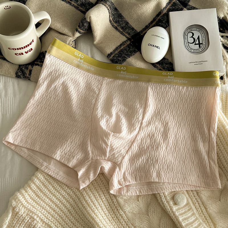 Ropa interior de los hombres bebé algodón boxers moda transpirable juventud boxers shorts niños algodón entrepierna