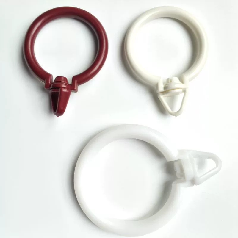 Кольцо для подвешивания штор, кольцо для римской штанги для штор, крючок для штор, подвесное кольцо, подвижное треугольное кольцо для штор из ПВХ