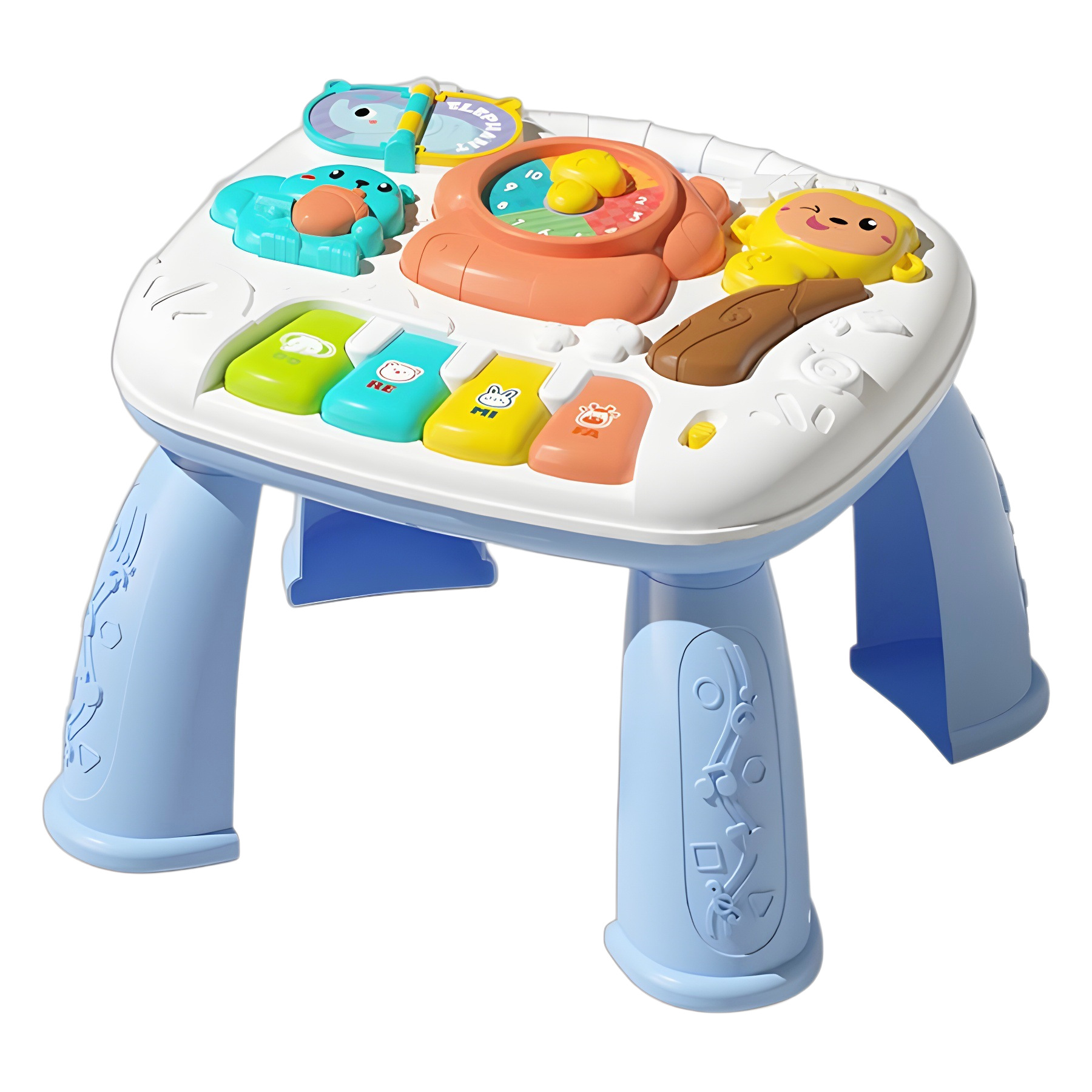 Mesa de juegos para bebés transfronterizos, volante, regalo de puzzle para bebés de un año, mini juguetes inteligentes multifuncionales para recién nacidos