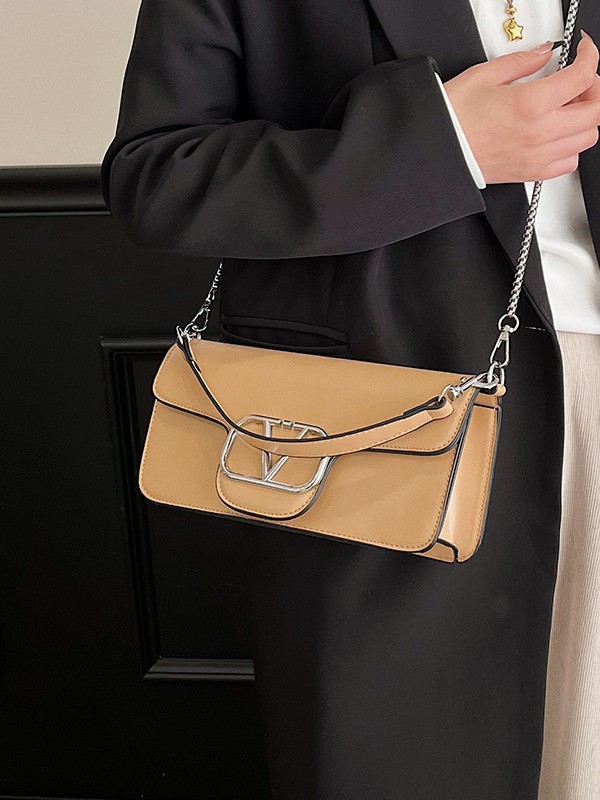 Bolso de mujer comercio exterior nuevo nicho de moda coreana bolso de mano de mano de lujo de alta calidad exquisita cadena de horno inclinado