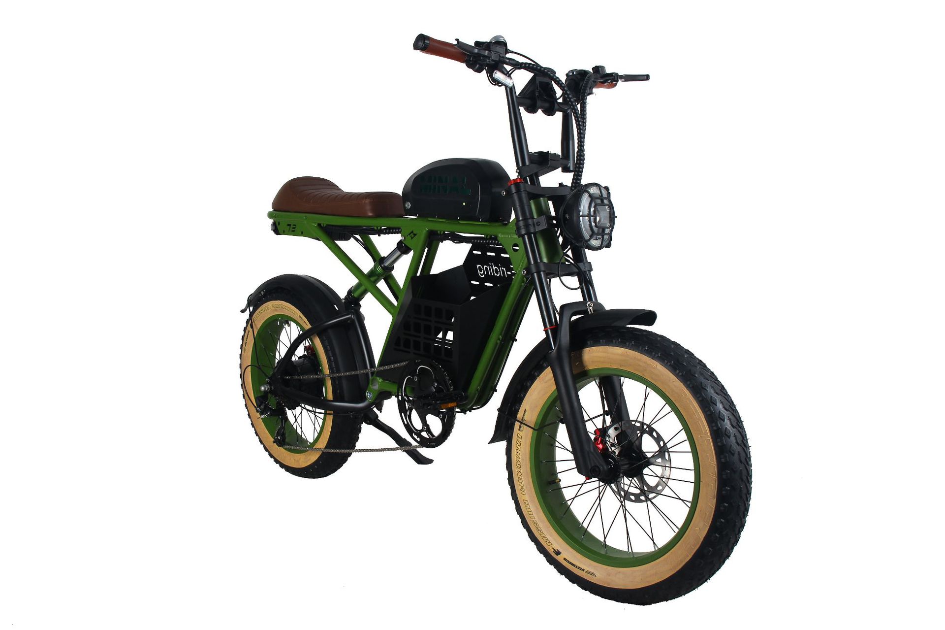MINAL 20inch Fat Tire Retro Electric Motorcycle Off-road Beach Lithium Battery Long Range Electric Assist Bike