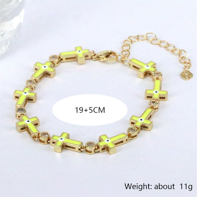 Novelty Cross Copper Plating Bracelets display picture 1