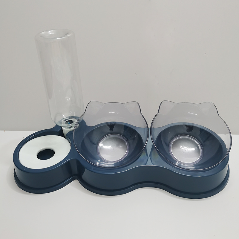 Comedero automático para mascotas, suministros para mascotas, cuenco para mascotas, cuenco de agua, cuenco para arroz, cuenco antigolpes sobre arroz, cuenco para comida para gatos, cuenco para gatos, doble uso