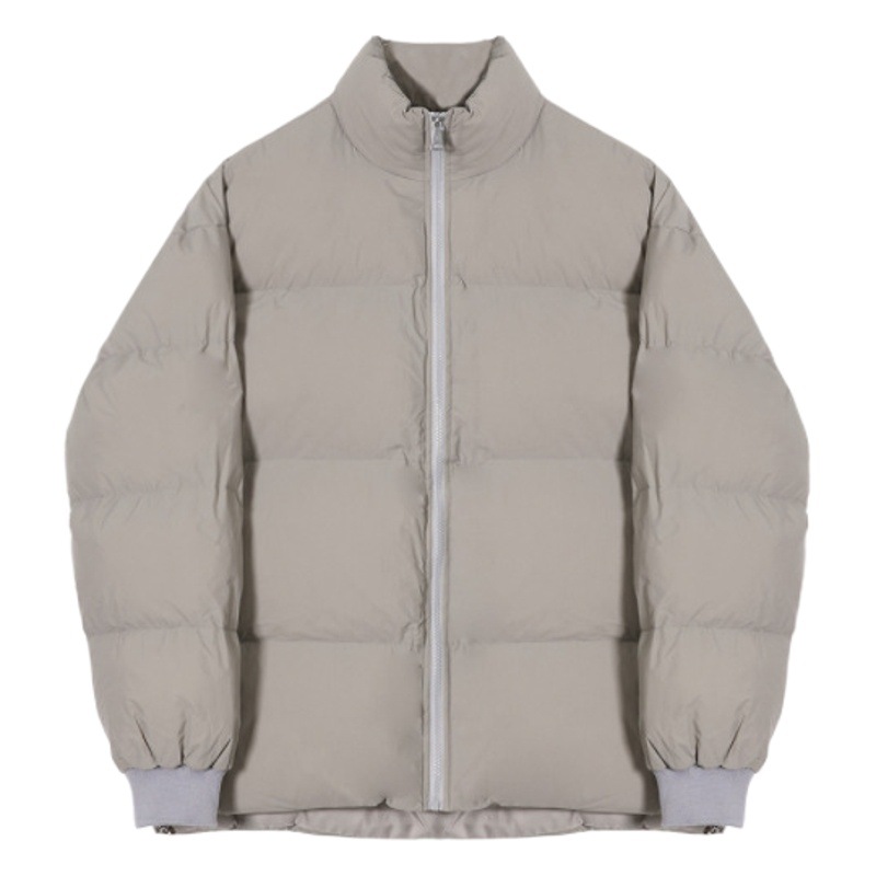 MYQ Abrigo acolchado de algodón de los hombres de invierno estilo coreano suelta de moda forrada de lana gruesa capa de pan cálida pareja chaqueta acolchada de algodón