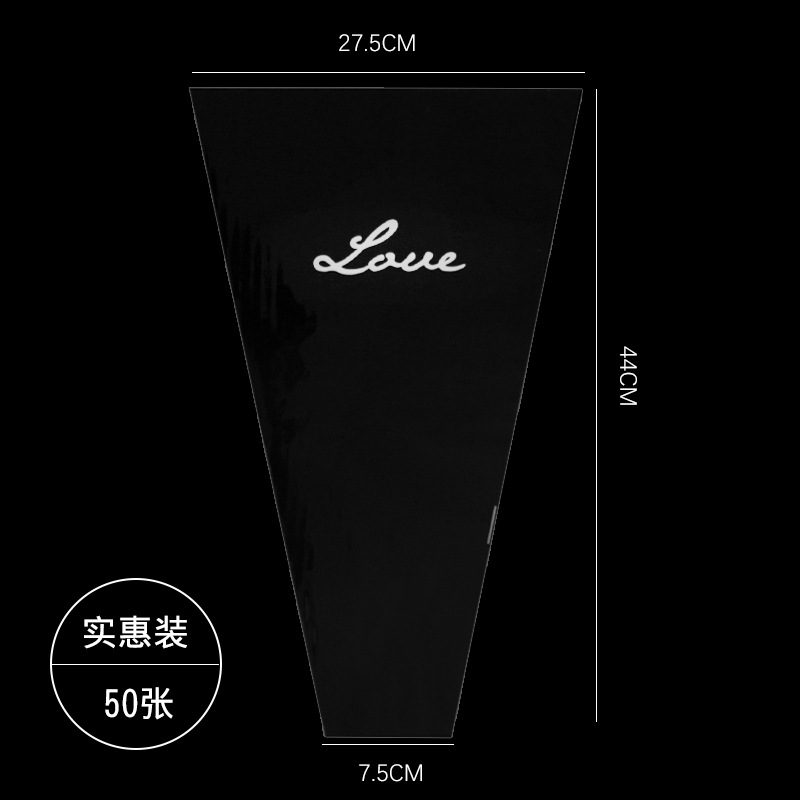 Roland transparente engrosada multi-bolsa única Bolsa De Rosa simple y elegante bolsa de flores de moda 6S de espesor 50