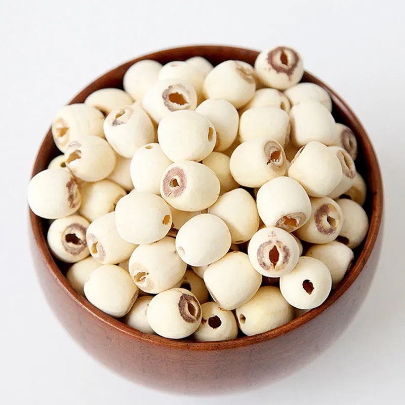 Lotus Seed (Nelumbo nucifera) — Fujian White Lotus Seeds, Core-Removed, Sulfur-Free Dried Food Herb quality and texture