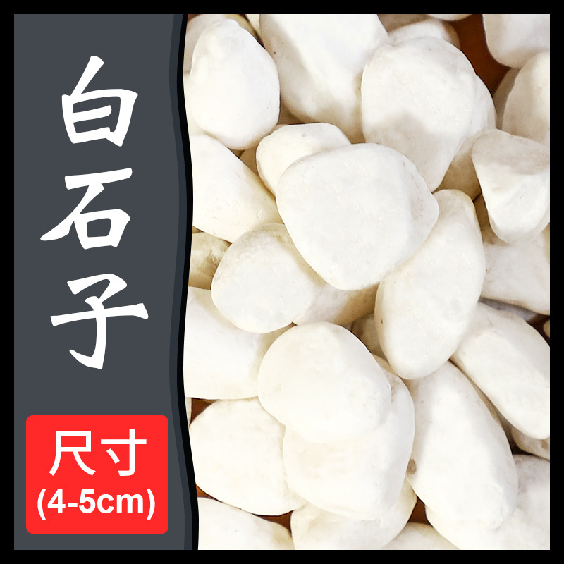 흰 돌 4-5cm5kg