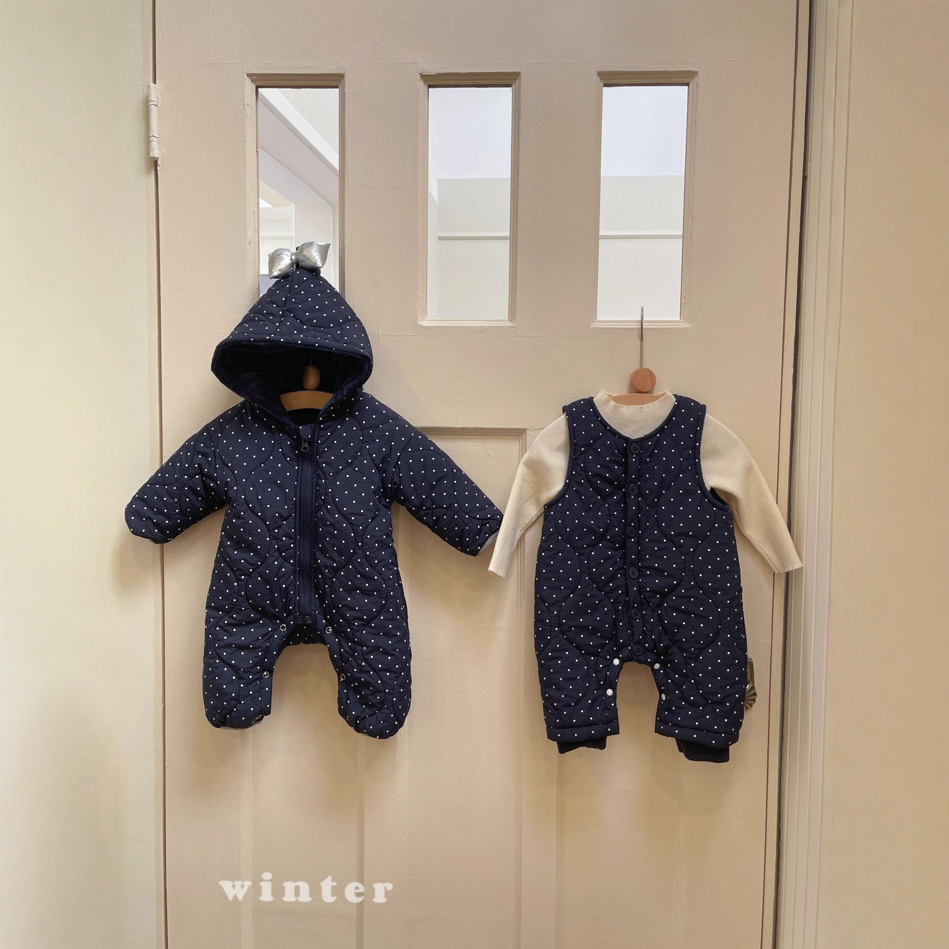 婴幼儿哈衣宝宝加绒宝宝棉服新生儿连体衣棉服男女宝宝外出服