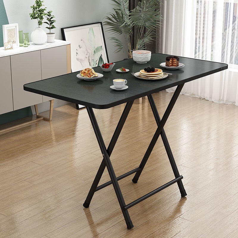 Simple Household Small Apartment Folding Table Dining Small Table Student Study Table Dormitory Portable Parallel Bars Floor Push Table