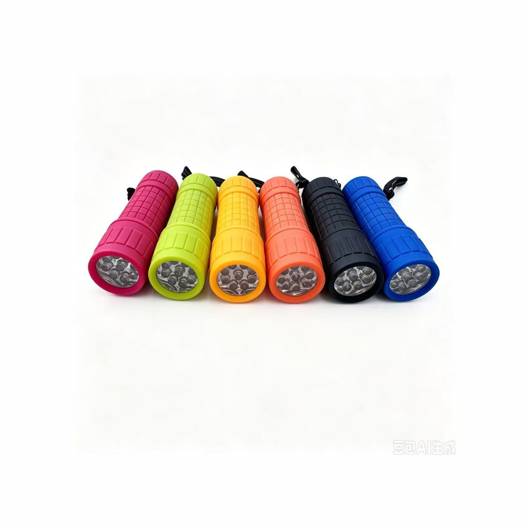 Colorful Portable LED Flashlight Camping Outdoor Signal Light Multi-color Options Anti-slip Design Plastic Flashlight