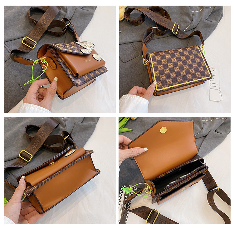 Bolso bandolera para mujer 2024, nuevo y moderno bolso bandolera con correa ancha y diseño de gato de dibujos animados, bolso de moda de alta gama para mujer._voghion.com