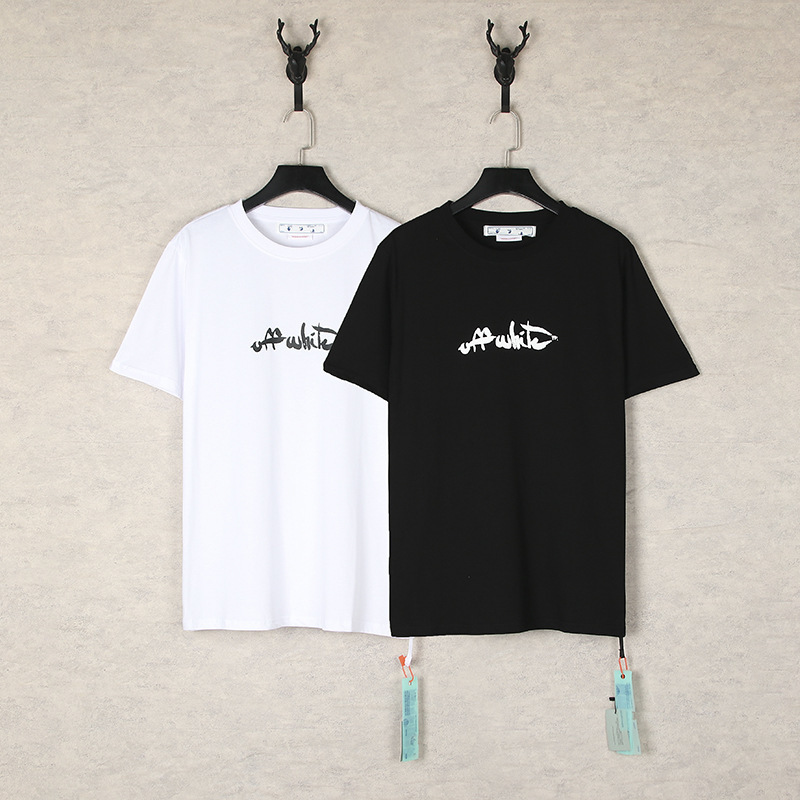 Factory wholesale offwhite letter Arrow Printing high quality cotton men and women Street tide T-shirt oversize Factory wholesale offwhite letter Arrow Printing high quality cotton men and women Street tide T-shirt oversize