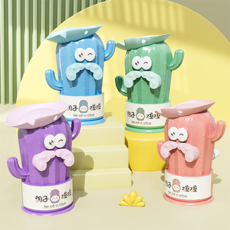 7762 escuela primaria cactus sacapuntas de mano dibujos animados niños lápiz automático sacapuntas al por mayor