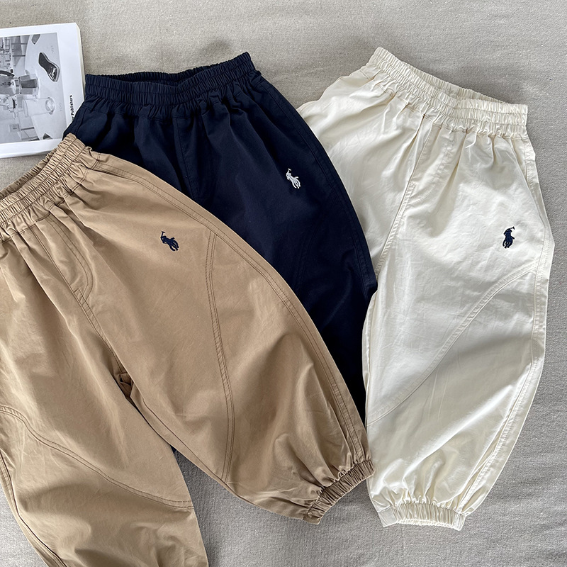 [Mountain View] Children's Anti-mosquito Pants 2025 Summer New Boys and Girls Thin Cotton Anti-mosquito Pants Baby Pants Summer